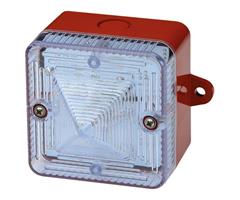 L101HAC230MA0A1R/C E2S L101HAC230MA0A1R/C LED Beacon L101H 230vAC [rd] CLEAR Flash/Steady IP66 48-260vAC/DC w/Lugs